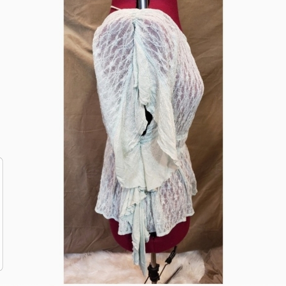 Free People Sheer Lacey Top - Picture 5 of 6